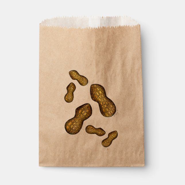 Roasted Ballpark Peanuts Nuts Snack Food Treats Favour Bag (Front)
