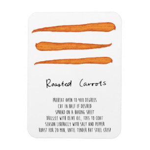 Roasted Carrots Recipe Magnet