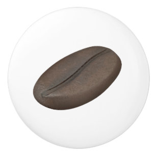 Roasted coffee bean ceramic knob