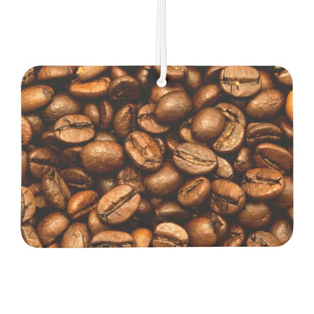 Roasted coffee beans car air freshener (Front)