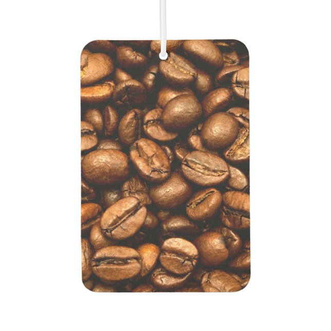Roasted coffee beans car air freshener (Front)