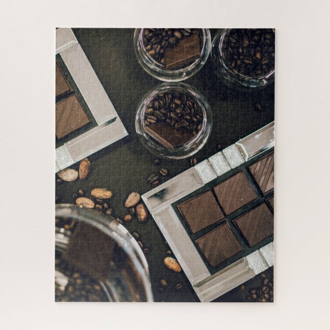 Roasted Coffee Beans & Dark Chocolate Jigsaw Puzzle (Vertical)