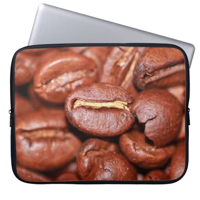 Roasted Coffee Beans Laptop Sleeve (Front)