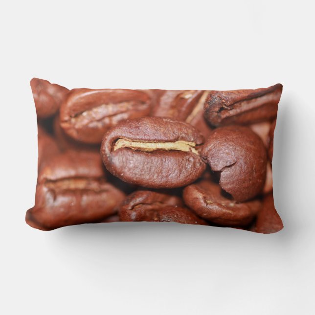 Roasted Coffee Beans Lumbar Cushion (Front)