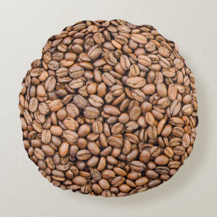 Roasted Coffee Beans: Organic Full Frame Round Cushion