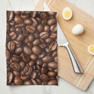 Roasted Coffee Beans Tea Towel