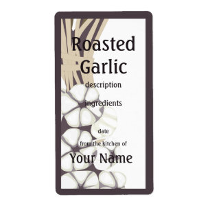 Roasted Garlic  Kitchen Label
