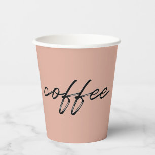 Roasted Peach Disposable Coffee Cups