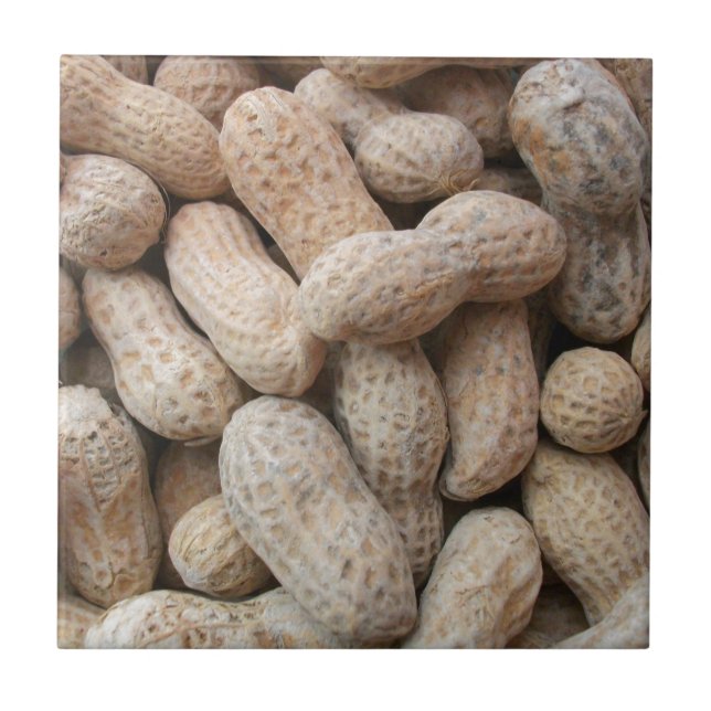 Roasted Salted Peanuts in the Shell Ceramic Tile (Front)