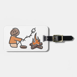 Roasting Marshmallows Luggage Tag