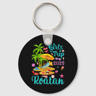 Roatan Beach Honduras Summer Vacation Girls Trip 2 Key Ring