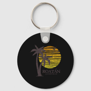 Roatan Honduras Colorful Beach Sunset Boys Girls S Key Ring