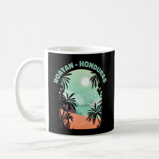 Roatan Honduras Reminder Coffee Mug (Left)