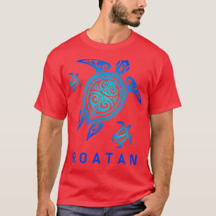 Roatan Honduras  Sea Blue ribal urtle  T-Shirt