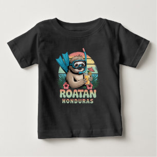Roatan Honduras Sloth, Roatan Sloth, Roatan Baby T-Shirt