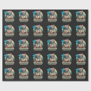 Roatan Honduras Sloth, Roatan Sloth, Roatan Wrapping Paper