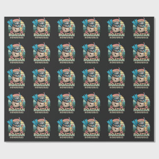 Roatan Honduras Sloth, Roatan Sloth, Roatan Wrapping Paper
