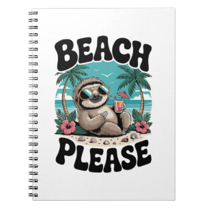 Roatan Honduras Sloth Summer Notebook