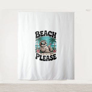 Roatan Honduras Sloth Summer Tapestry