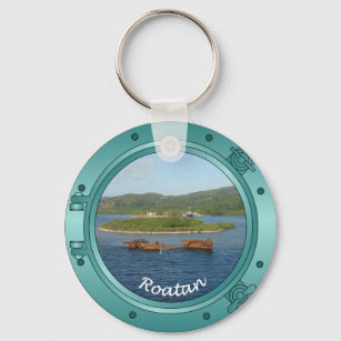 Roatan Porthole Key Ring