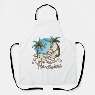Roatan Sloth Animal Lovers For Men Women Kids Long Apron