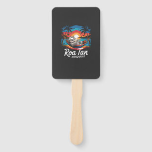 Roatan Sloth, Roatan Honduras Sloth, Roatan T-Shir Hand Fan