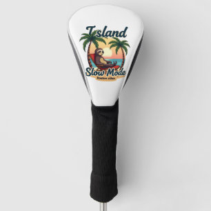 Roatan Sloth Vintage Island Relax Graphic 2 Golf Head Cover