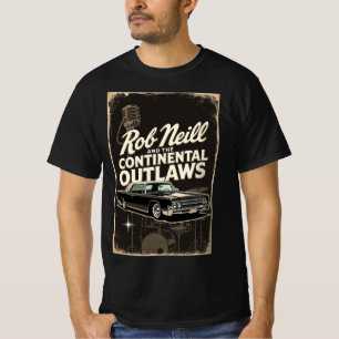 Rob Neill and the Continental Outlaws T shirt