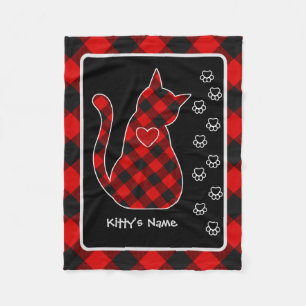 Rob Roy MacGregor Tartan Kitty Personalised Fleece Blanket