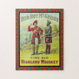 Rob Roy McGregor Highland Whiskey Vintage Jigsaw Puzzle