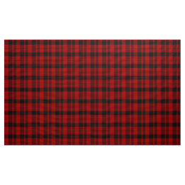 Rob Roy Tartan Red and Black Plaid Fabric