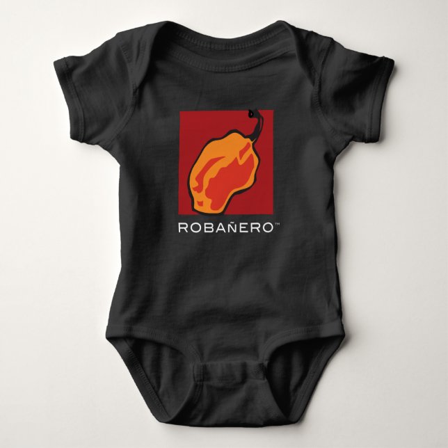 Robañero Logo Baby Baby Bodysuit (Front)