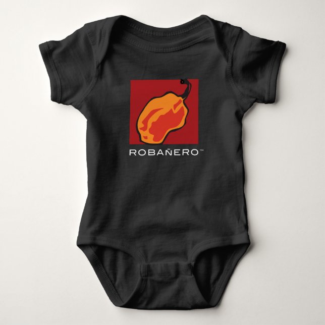 Robañero Logo Baby Bodysuit (Front)