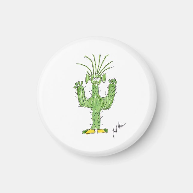 RobArt Cactus Magnet (Front)