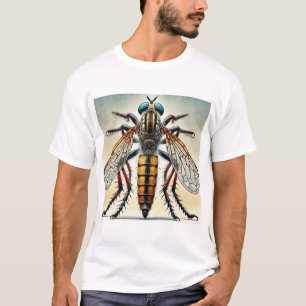 Robber fly 141024IREF219 - Watercolor T-Shirt