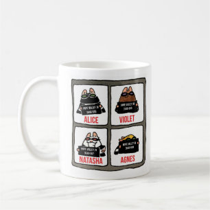 Robber Mice Mugshot-Mug with Sneaking Natasha Coffee Mug