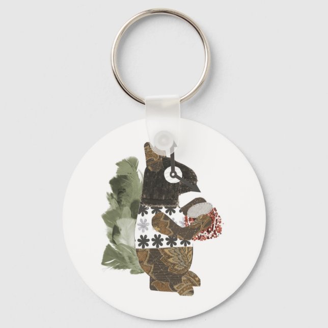 Robber Squirrel Keyring (Front)