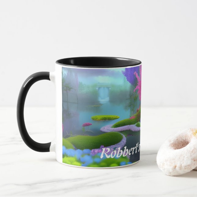 Robbert's Morning Tea Personalised Customisable Mug (With Donut)