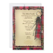 Robbie Burns Formal Invitation