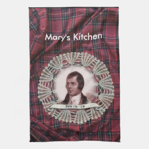 Robbie Burns Highland tea towel
