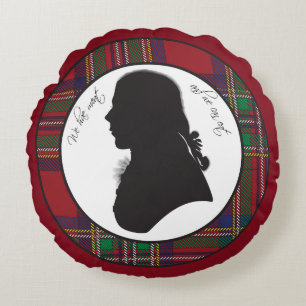 Robbie Burns silhouette pillow