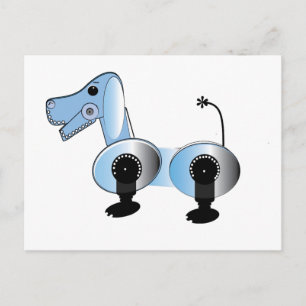 Robbie Steampunk Dog Postcard