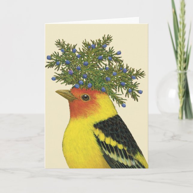 Robbie the tanager card (Front)
