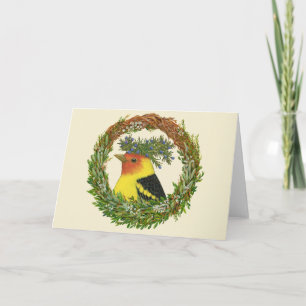 Robbie the western tanager card