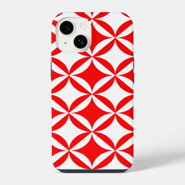 Robbing Peter to Pay Paul Red Pattern iPhone Case (Back)
