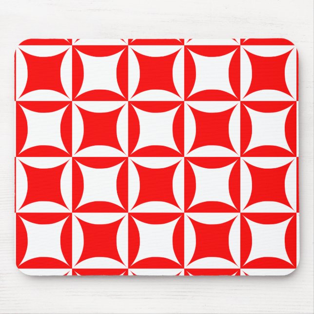 Robbing Peter to Pay Paul Red Pattern Mouse Pad (Front)