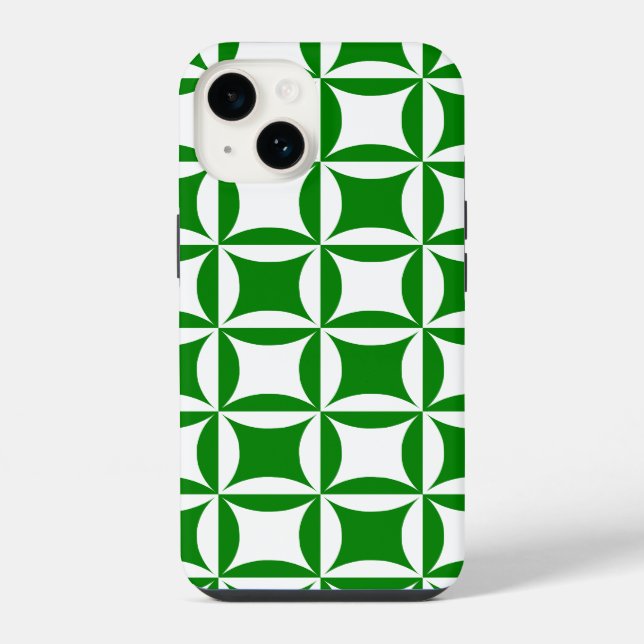 Robbing Peter to Pay Pual Green Pattern iPhone Case (Back)