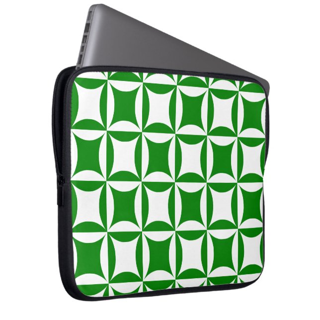 Robbing Peter to Pay Pual Green Pattern Laptop Sleeve (Front Right)