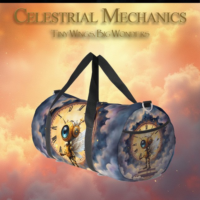 Robby the Winged Timekeeper – Wings of Time Series Duffle Bag (Creator Uploaded)