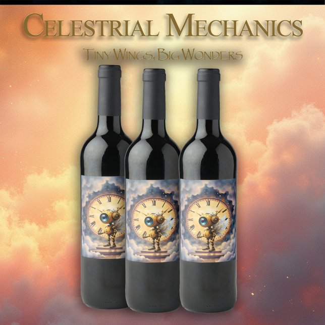 Robby the Winged Timekeeper – Wings of Time Series Wine Label (Creator Uploaded)